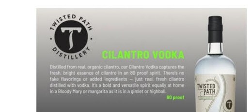 Cilantro Vodka