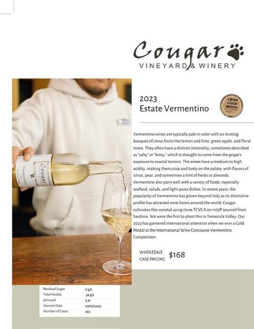 2023 Estate Vermentino