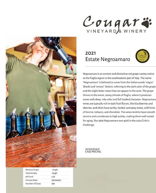 2021 Estate Negroamaro